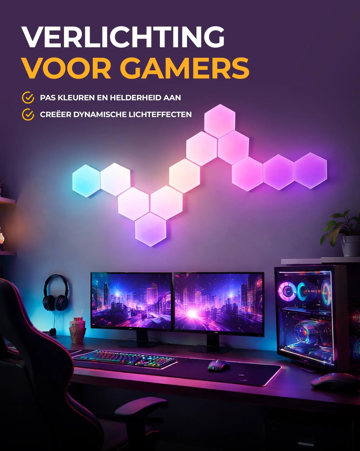 Hexagon lights